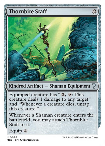 Thornbite Staff [#0099 White-Border] (MB2-U)