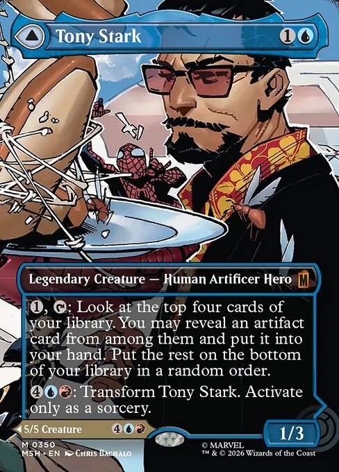 Tony Stark // The Invincible Iron Man [ #0350 Borderless Scene ] (MSH-M)