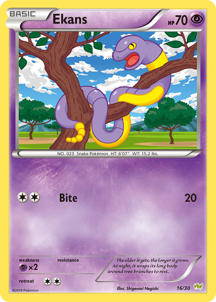 Ekans - 16/30 (TK6N) Common - Near Mint
