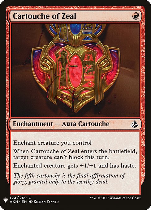 Cartouche of Zeal [Mystery Booster #0881] (AKH-C)