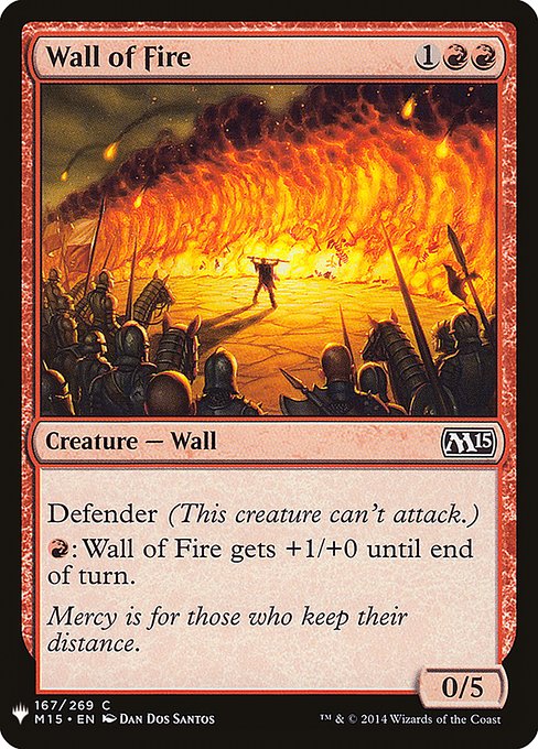 Wall of Fire [Mystery Booster #1100] (M15-C)