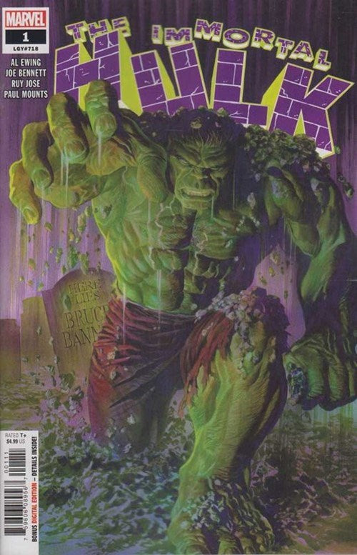 Immortal Hulk (2018 Series) #1 (9.6) 1st Immortal Hulk in Own Title