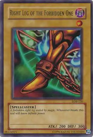 Right Leg of the Forbidden One (LOB-120) Ultra Rare  - Heavy Play Unlimited