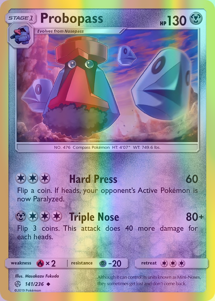 Probopass - 141/236 (CEC) Uncommon - Near Mint Reverse Holofoil