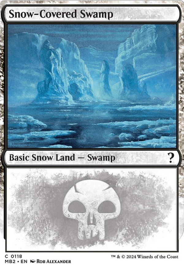 Snow-Covered Swamp [#0118 White-Border] (MB2-C)