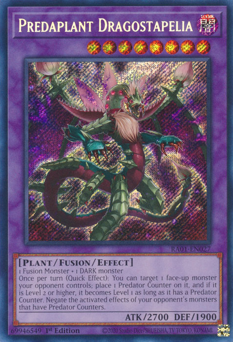 Predaplant Dragostapelia (RA01-EN027) Secret Rare - Near Mint 1st Edition