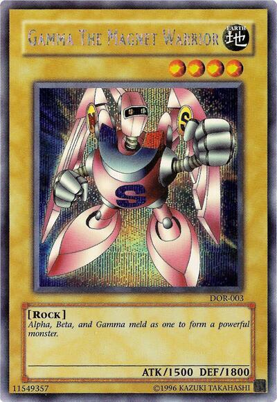 Gamma the Magnet Warrior (DOR-003) Secret Rare -  Moderately Played Unlimited