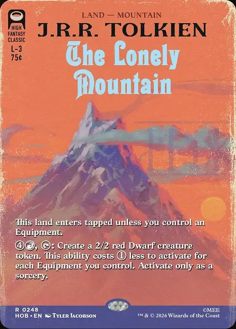 The Lonely Mountain [ #0248 Borderless Book Cover ] (HOB-R)