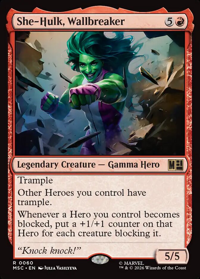 She-Hulk, Wallbreaker [ #0060 Surge Foil ] (MSC-R)