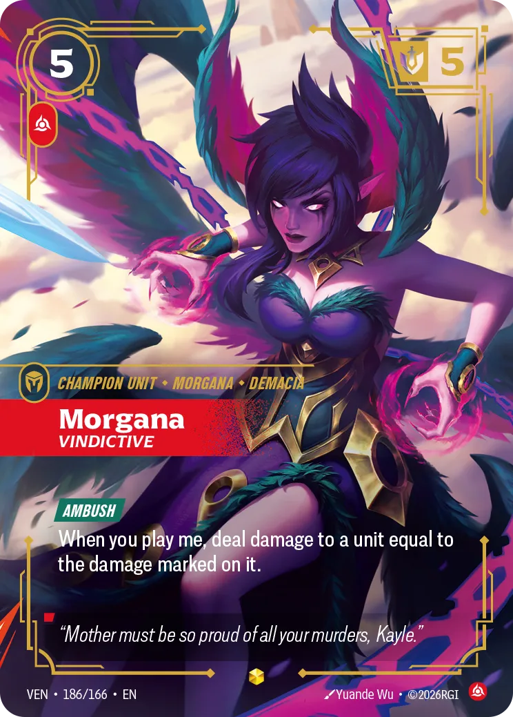 Morgana, Vindictive (Overnumbered) - 186/166 (VEN) Rare