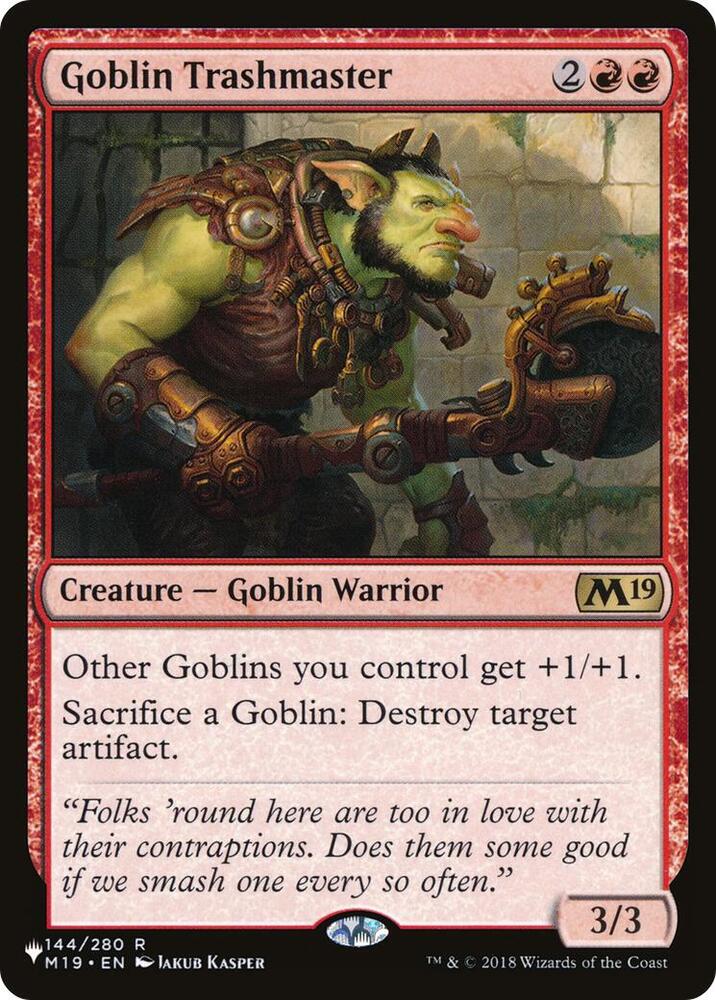 Goblin Trashmaster (M19-R-LIST)