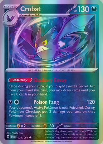 Crobat - 029/064 (SFA) Uncommon - Near Mint Reverse Holofoil