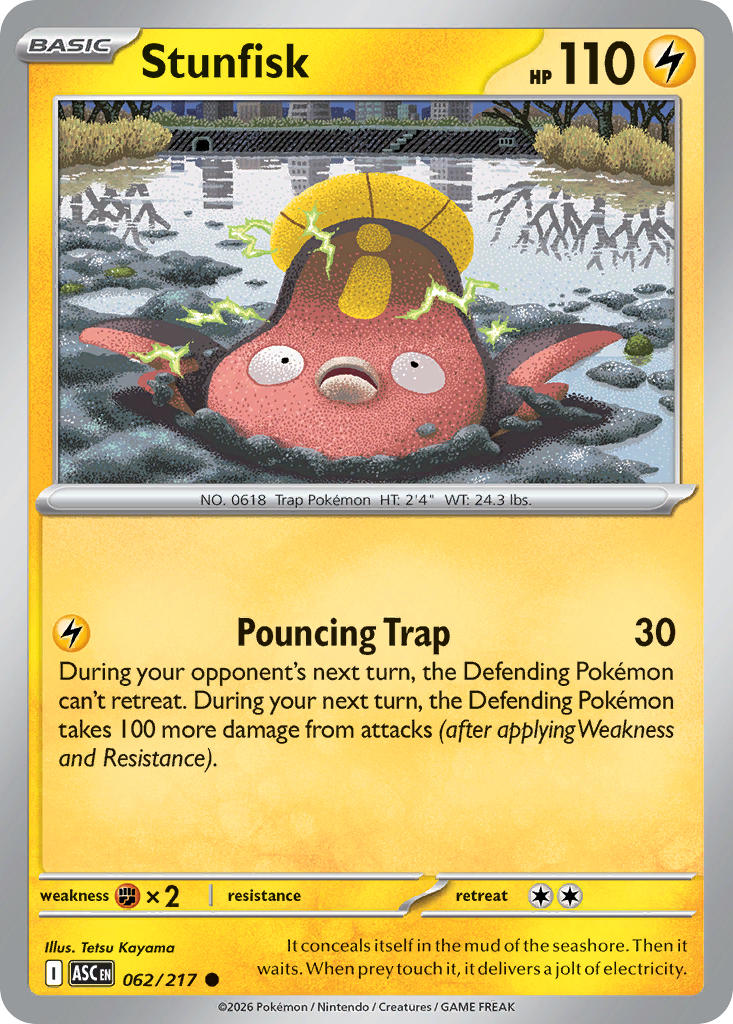 Stunfisk - 062/217 (ASC) Common