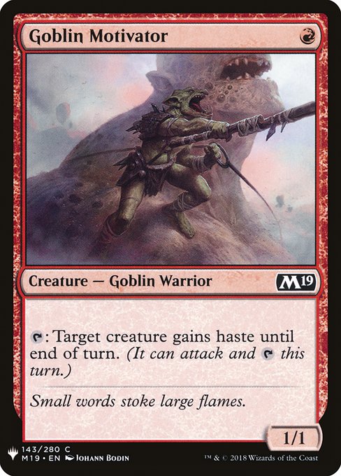 Goblin Motivator [Mystery Booster #0957] (M19-C)