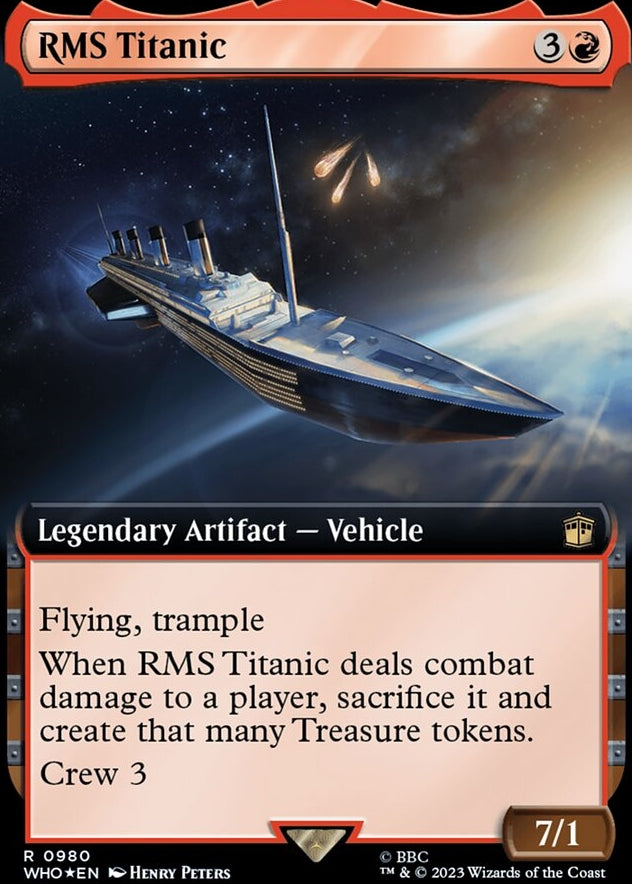 RMS Titanic [#0980 Surge Foil Extended Art] (WHO-R)