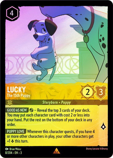 Lucky - The 15th Puppy (Into the Inklands 008/204) Rare - Near Mint Cold Foil