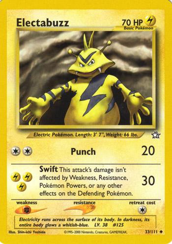 Electabuzz - 033/111 (N1) Uncommon - Heavily Played Unlimited