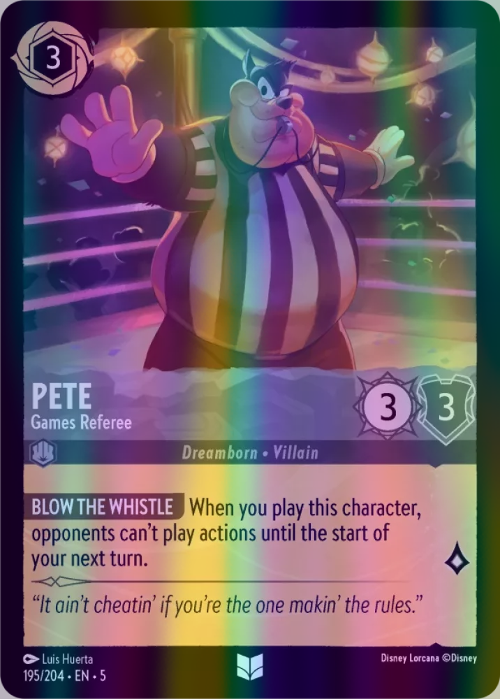 Pete - Games Referee (Shimmering Skies 195/204) Uncommon - Near Mint Cold Foil