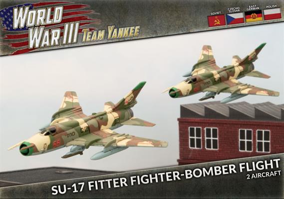Flames of War: Team Yankee WW3: Soviet (TSBX28) - Su-17 Fitter Fighter-bomber Flight (x2 Plastic)