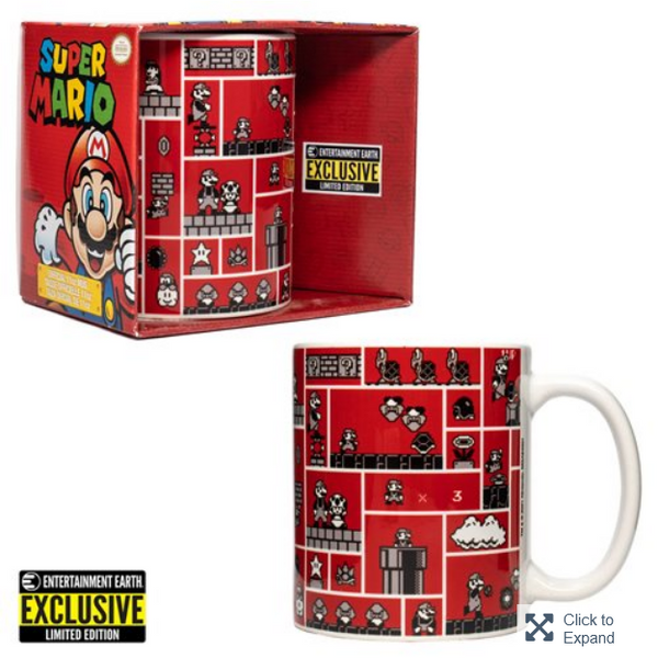 Super Mario Bros. Gridded Scenes Mug EE Exclusive