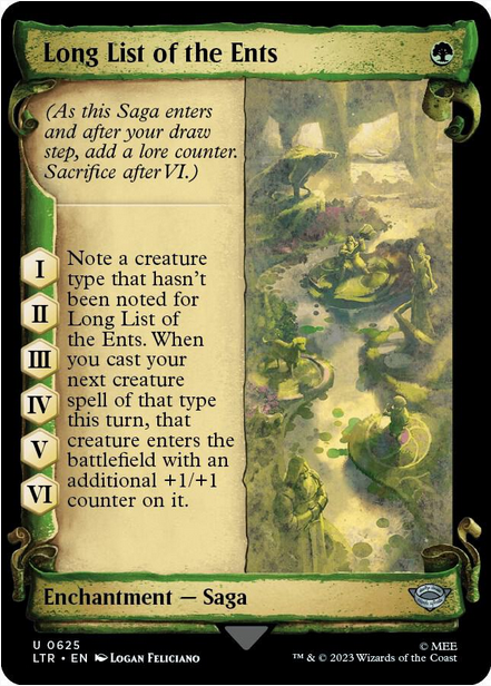 Long List of the Ents [#625 Showcase Scrolls] (LTR-U-FOIL)