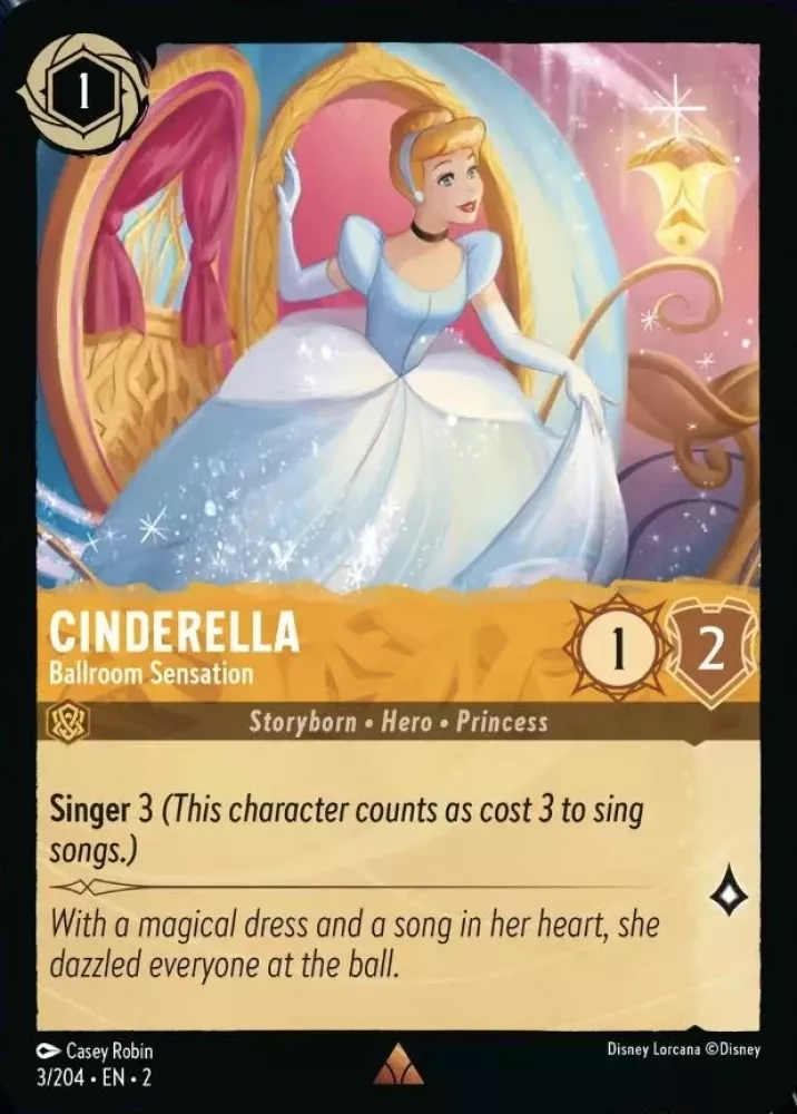 Cinderella - Ballroom Sensation (Rise of the Floodborn 3/204) Rare - Near Mint