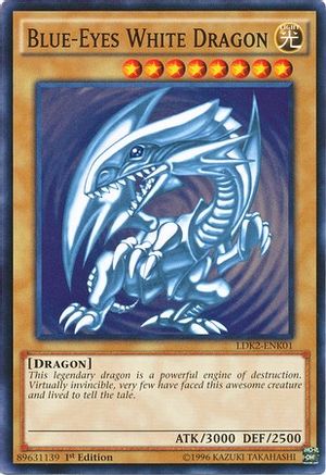 Blue-Eyes White Dragon (Version 2) (LDK2-ENK01) Common - Near Mint Unlimited