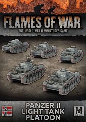 Flames of War: WWII: German (GBX108) - Panzer II Light Tank Platoon (Early)