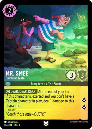 Mr. Smee - Bumbling Mate (Into the Inklands 184/204) Uncommon - Near Mint Cold Foil