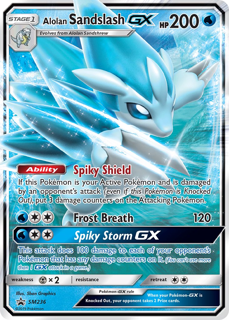 Alolan Sandslash GX - SM236 (SM:PR) Promo - Near Mint Holofoil