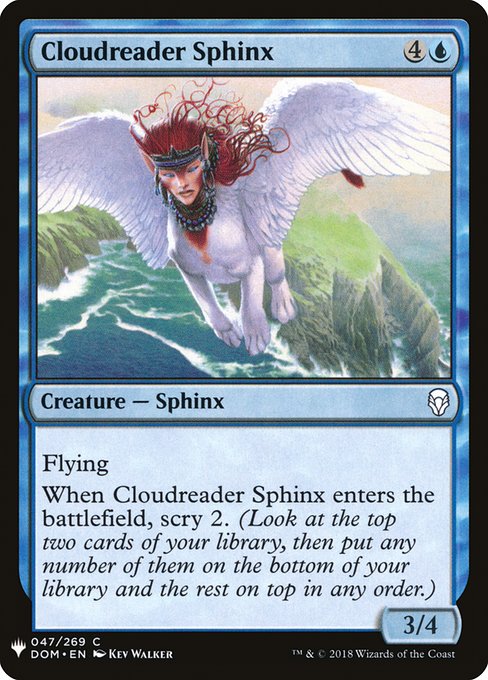 Cloudreader Sphinx [Mystery Booster #0324] (DOM-C)
