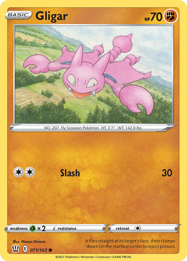 Gligar - 071/163 (SWSH05) Common - Near Mint