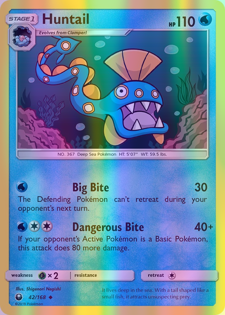 Huntail - 042/168 (CES) Uncommon - Near Mint Reverse Holofoil