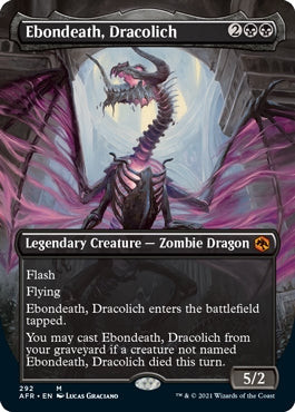 Ebondeath, Dracolich [#292 Alternate-Art Borderless] (AFR-M)