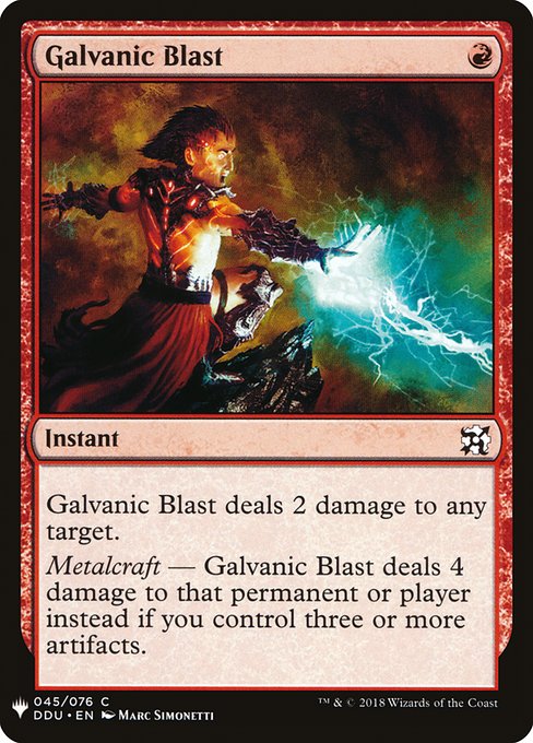 Galvanic Blast [Mystery Booster #0943] (DDU-C)