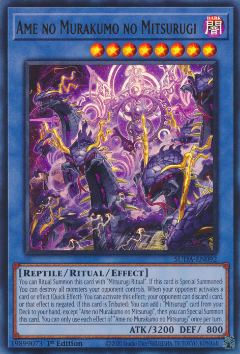 Ame no Murakumo no Mitsurugi (SUDA-EN092) Ultra Rare - Near Mint 1st Edition