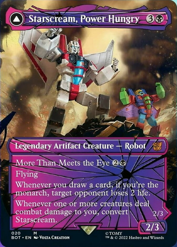 Starscream, Power Hungry // Starscream, Seeker Leader [#020 Shattered Glass] (BOT-M)