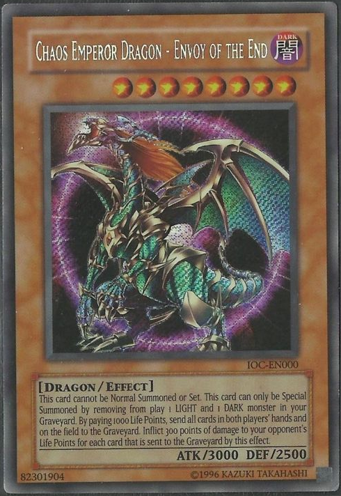 Chaos Emperor Dragon - Envoy of the End (IOC-000) Secret Rare Unlimited