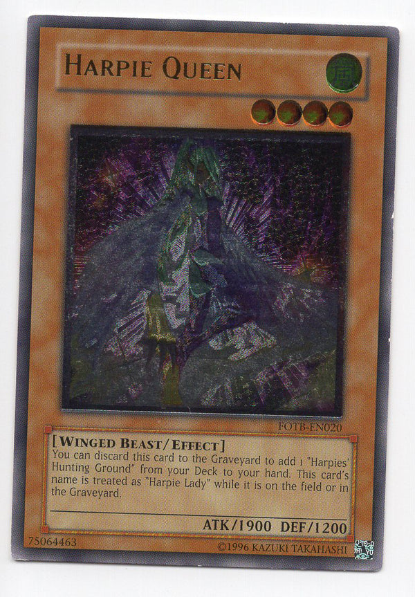 Harpie Queen (FOTB-EN020) Ultimate Rare Lightly Played Unlimited
