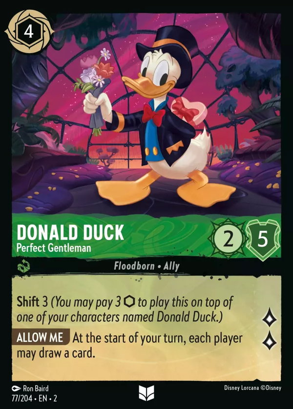 Donald Duck - Perfect Gentleman (Rise of the Floodborn 77/204) Uncommon - Near Mint