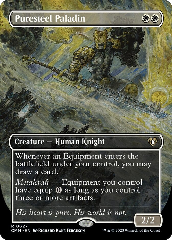 Puresteel Paladin [#0627 Borderless] (CMM-R)