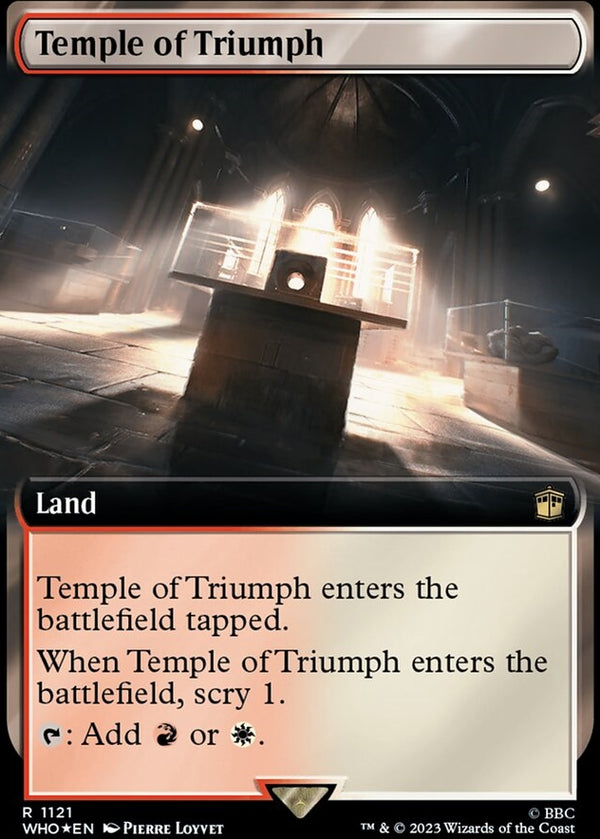 Temple of Triumph [#1121 Surge Foil Extended Art Reprint] (WHO-R)