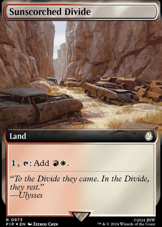 Sunscorched Divide [#0973 Extended Art Surge Foil] (PIP-R)