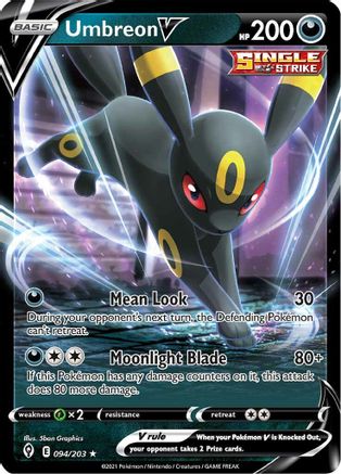 Umbreon V - 094/203 (SWSH07) Ultra Rare - Near Mint Holofoil