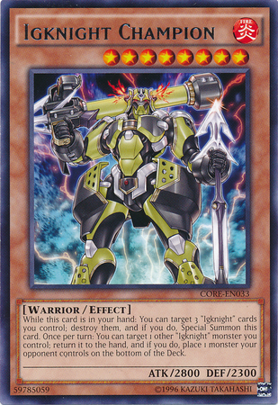 Igknight Champion (CORE-EN033) Rare - Near Mint Unlimited