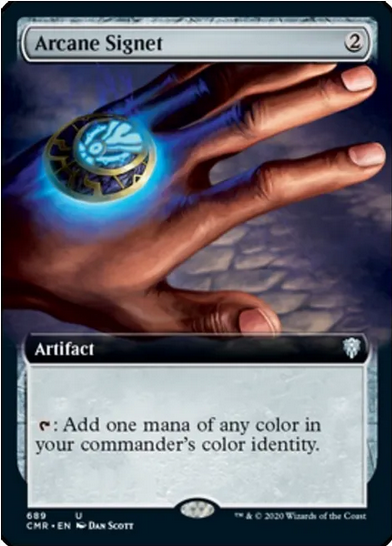 Arcane Signet [#689 Extended Art] (CMR-U-FOIL)