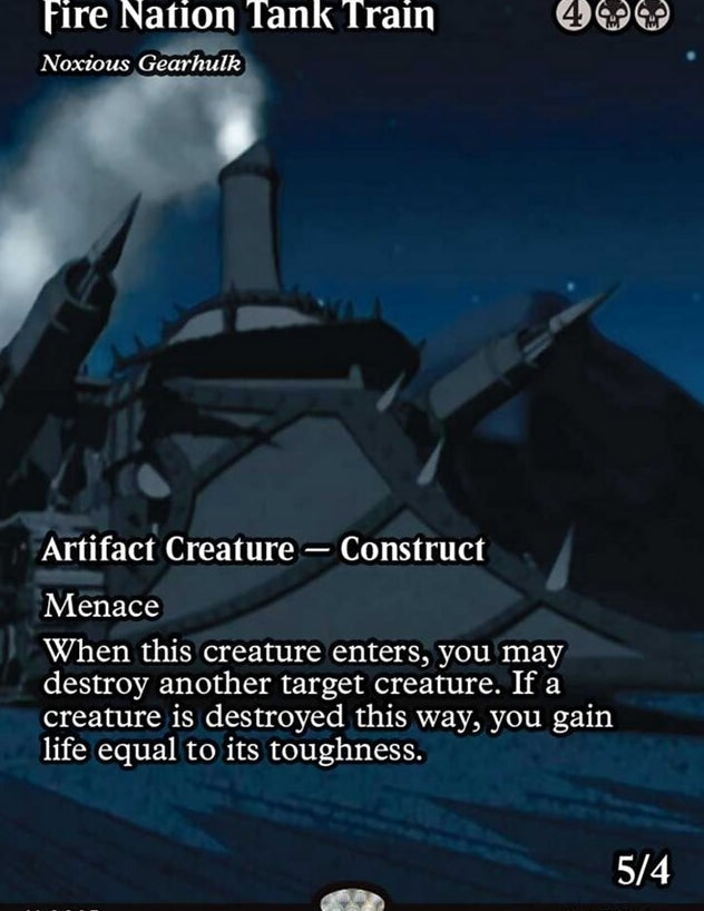 Fire Nation Tank Train - Noxious Gearhulk [ #0025 Borderless ] (TLE-M)