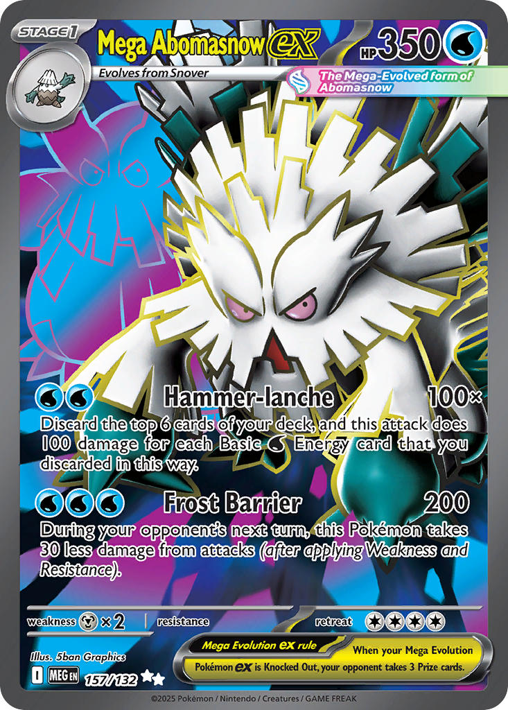 Mega Abomasnow ex - 157/132 (MEG) Ultra Rare