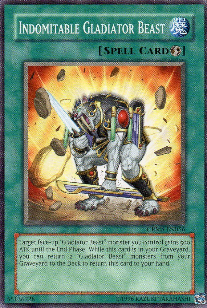 Indomitable Gladiator Beast (CRMS-EN056) Common - Near Mint Unlimited