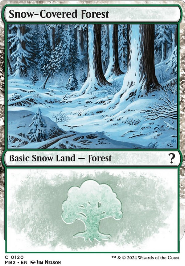 Snow-Covered Forest [#0120 White-Border] (MB2-C)